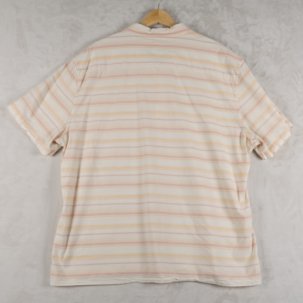 Fair Harbor Button Up Shirt‎ Mens 2X Short Sleeve Organic Cotton Blend Casual - Picture 2 of 8